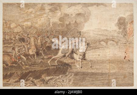 [Death of Prince Józef Poniatowski in the Battle of Leipzig] unknown Stock Photo