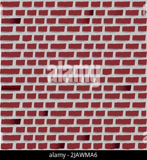 brick wall texture or background in editable vector Stock Vector