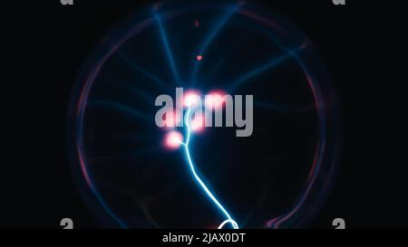 neural points moving slow in the dark Stock Photo
