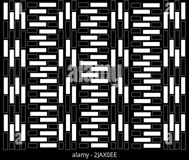 black and white brick wall background. For any design and decoration, cosmetics, books, phones, shop, meditation, business, medicine, clothing, games Stock Vector