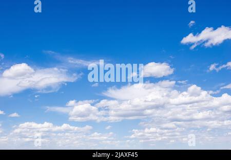 White clouds in a blue sky Stock Photo