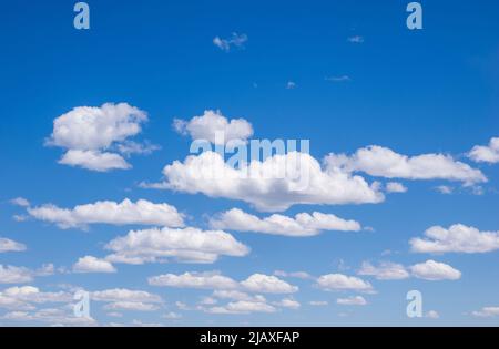 White clouds in a blue sky Stock Photo