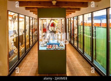 Interior displays at the  Museum of the Fur Trade in Chadron Nebraska USA Stock Photo