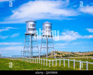 Historic Fort Robinson State Park; in Crawfrod Nebraska USA Stock Photo