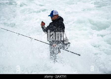 Stock photos of tropical storm Henri in 2021, Newport, RI. Stock photos of hurricane. Stock photos of extreme weather. Newport County. Stock Photo