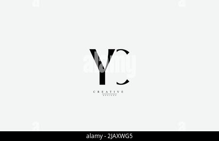 Alphabet letters Initials Monogram logo YC CY Y C Stock Vector