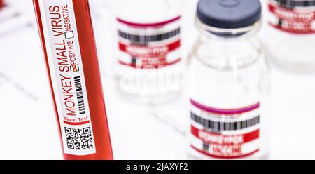 Blood collection tubes monkeypox test positive results Stock Photo - Alamy