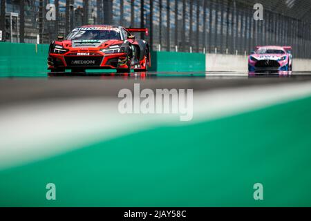 Klettwitz, Deutschland. 22nd May, 2022. Klettwitz: DTM Lausitzring 2022, on May, 22, 2022 #12 Dev Gore (USA), Audi, Team Rosberg Credit: dpa/Alamy Live News Stock Photo