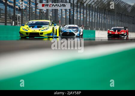 Klettwitz, Deutschland. 22nd May, 2022. Klettwitz: DTM Lausitzring 2022, on May, 22, 2022 #95 Nicki Thiim (DEN), Lamborghini T3 Motorsport Credit: dpa/Alamy Live News Stock Photo