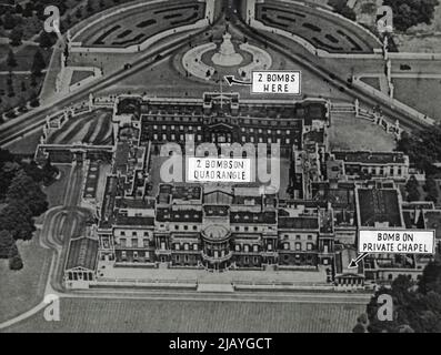 This aerial picture shows the massiveness of the structure. September 14, 1940. Stock Photo