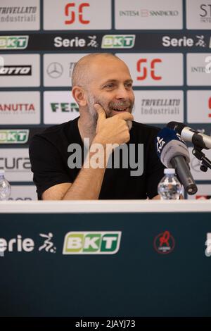 Romeo Menti Stadium, Vicenza, Italy. 1st June, 2022. Pre-season 2022-23 Press Conference for Serie B team LR Vicenza; Stefano Rosso president of the Italian football club L.R. Vicenza who also controls the brands Diesel, Maison Margiela, Marni, Viktor &amp; Rolf, Amiri, Jil Sander, Staff International (producer and distributor of Dsquared&#xb2;, Just Cavalli and Brave Kid) Credit: Action Plus Sports/Alamy Live News Stock Photo
