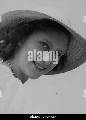 Princess Margaret Rose who celebrates her birthday on August 21, when she will be 14. August 15, 1944. (Photo by Studio Lisa) Stock Photo