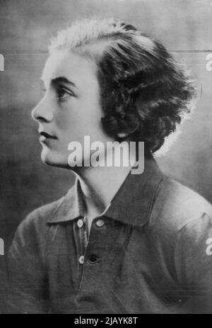 Lady Alice Montagu-Douglas-Scott. September 13, 1935. Stock Photo