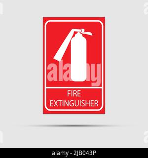 Fire extinguisher icon,Vector illustration Stock Vector