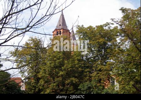 The royal cathedral in Plock. 2d capital of Poland. Stock Photo