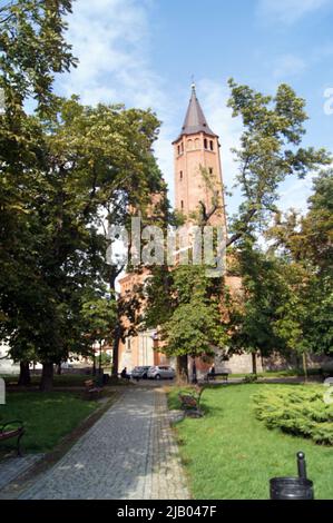 Plock. The royal cathedral of Piast dynasty. 2d capital of Poland Stock Photo