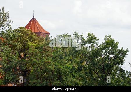 Plock. The royal cathedral of Piast dynasty. 2d capital of Poland Stock Photo