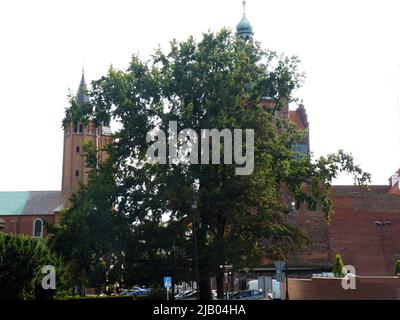 Plock- 2d capital of Poland. Royal cathedral and castle which is now museum. Stock Photo