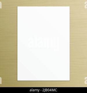 Premium Vector  Vector sheet paper a4 format with shadows white realistic  blank paper page with shadow mock up design leaflet or banner template