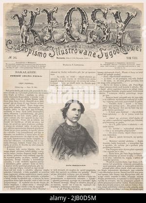 Julia Janiszewska (1820 1868) Teacher Styfi, Jan (1841 1921), woodcut K