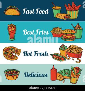 Fast food chain menu poster Stock Vector Image & Art - Alamy