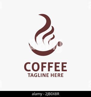 Simple coffee logo design Stock Vector
