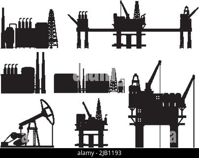 Set of oil industry objects illustration Stock Vector Image & Art - Alamy
