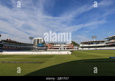London, UK. 02nd June, 2022. A general view of Lords in London, United Kingdom on 6/2/2022. (Photo by Mark Cosgrove/News Images/Sipa USA) Credit: Sipa USA/Alamy Live News Stock Photo