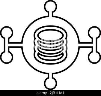 Complexity, massive, big data icon. Editable Vector EPS. Meticulously ...