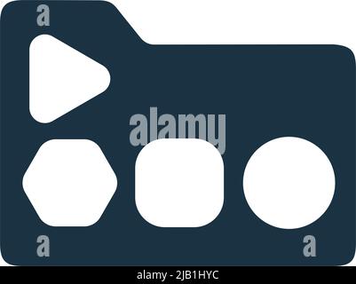 Data file, unstructured data icon. Well organized simple vector and meticulously design. Stock Vector