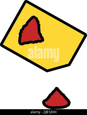 Seasoning Package Icon. Editable Bold Outline With Color Fill Design. Vector Illustration. Stock Vector
