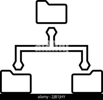 Folder, plurality icon. Well organized simple vector and meticulously ...