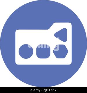 Data file, unstructured data icon. Well organized simple vector and meticulously design. Stock Vector