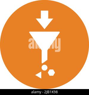 Filter, funnel, data variety icon. Well organized simple vector and meticulously design. Stock Vector