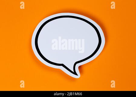 Speech bubble with copyspace copy space communication concept talking speaking Stock Photo