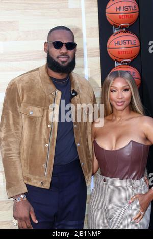 LOS ANGELES - JUN 1: LeBron James, Savannah James at the Hustle ...