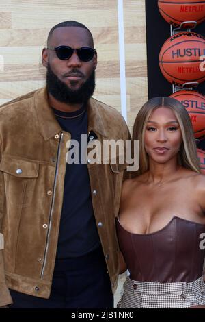 LOS ANGELES - JUN 1: LeBron James, Savannah James at the Hustle ...