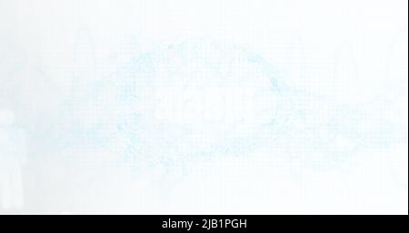 Image of human brain and dna strand spinning Stock Photo