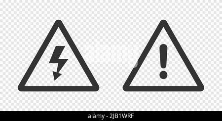 Warning danger sign icon simple design Stock Vector