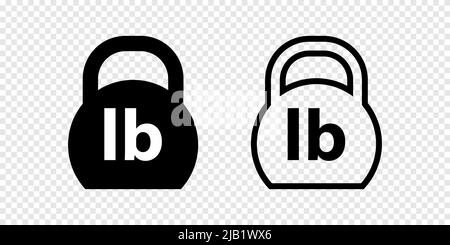 Kettlebell icon symbol simple design Stock Vector