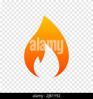 Fire icon symbol simple design Stock Vector