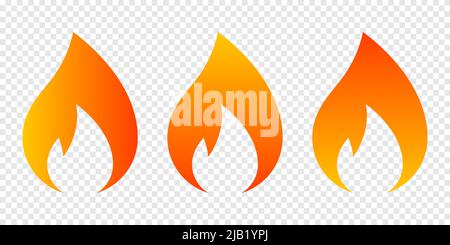 Fire icon symbol simple design Stock Vector