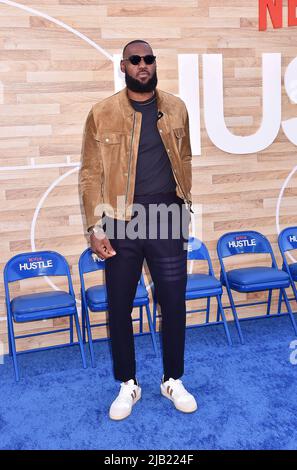 WESTWOOD, CA - JUNE 01: LeBron James attends Netflix's "Hustle" World ...