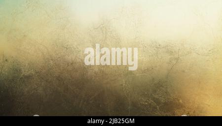 Abstract light brown and gray textured grunge artsy painting background painted vintage paper or canvas yellow gold taupe gradient paint colors rough Stock Photo