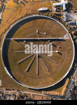 radio telescope ratan 600 view from a drone autumn Stock Photo
