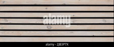 panoramic horizontal hardwood panelling background Stock Photo