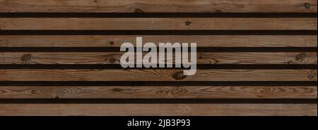 panoramic horizontal hardwood panelling background Stock Photo