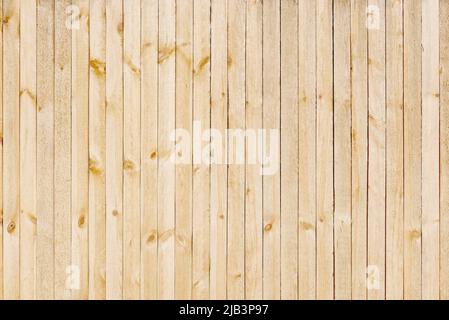 pine wood fence or paneling for background Stock Photo