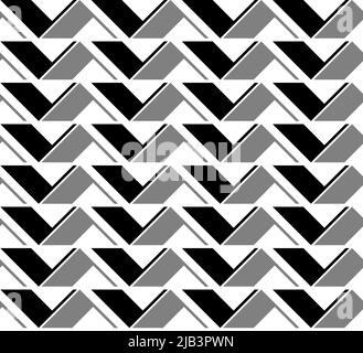 Chevron arrows in a seamless repeat pattern grid design - Vector Illustration Stock Vector