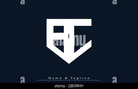 Alphabet letters Initials Monogram logo BC, CB Stock Vector